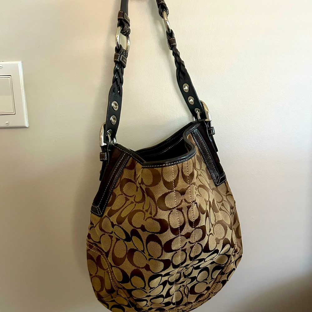 Vintage Coach Boho Bag | Signature Canvas Lynn